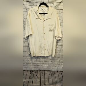 Tommy Bahama Men's Cream Button-Down Shirt